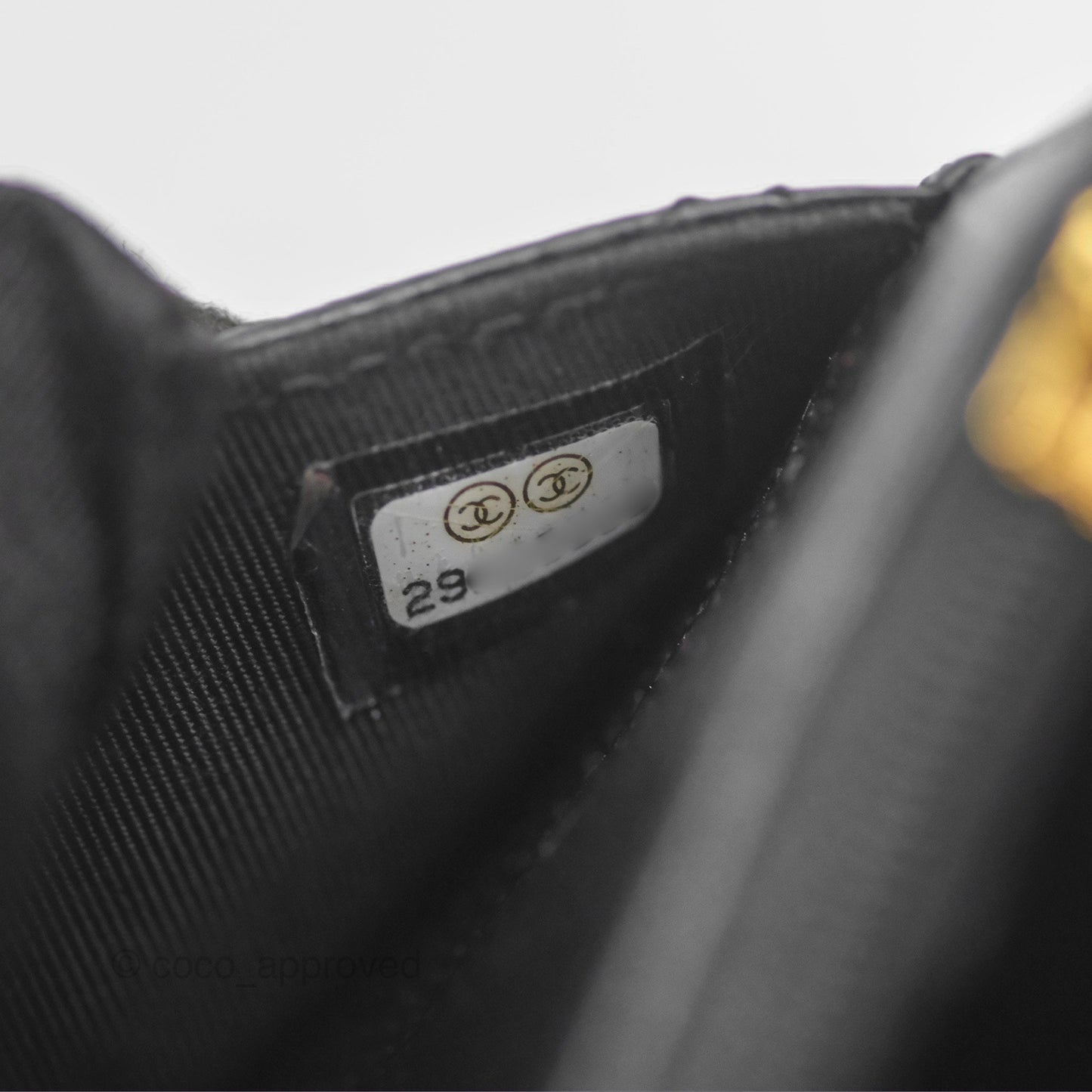 Chanel Classic Wallet On Chain WOC Quilted Black Caviar Gold Hardware