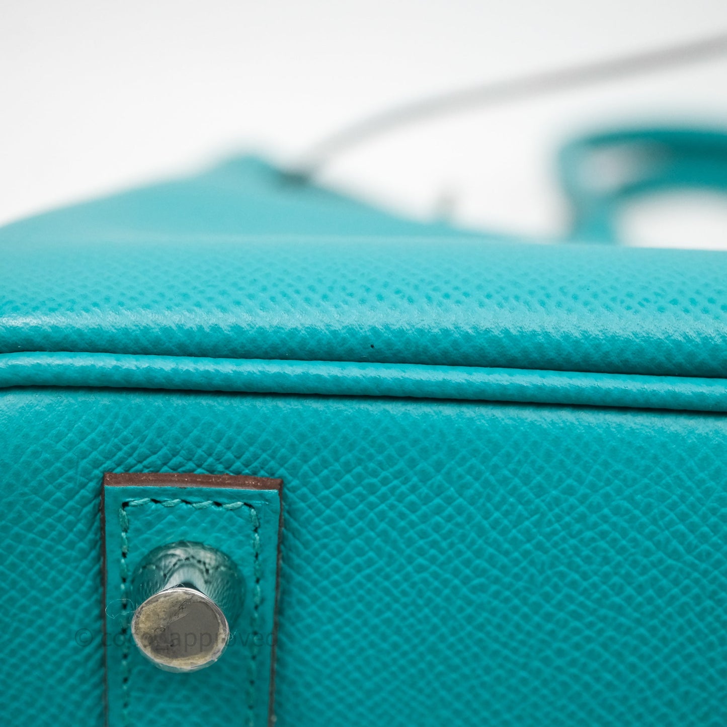 Hermès Birkin 30 Retourne Vert Verone U1 Epsom Palladium Hardware