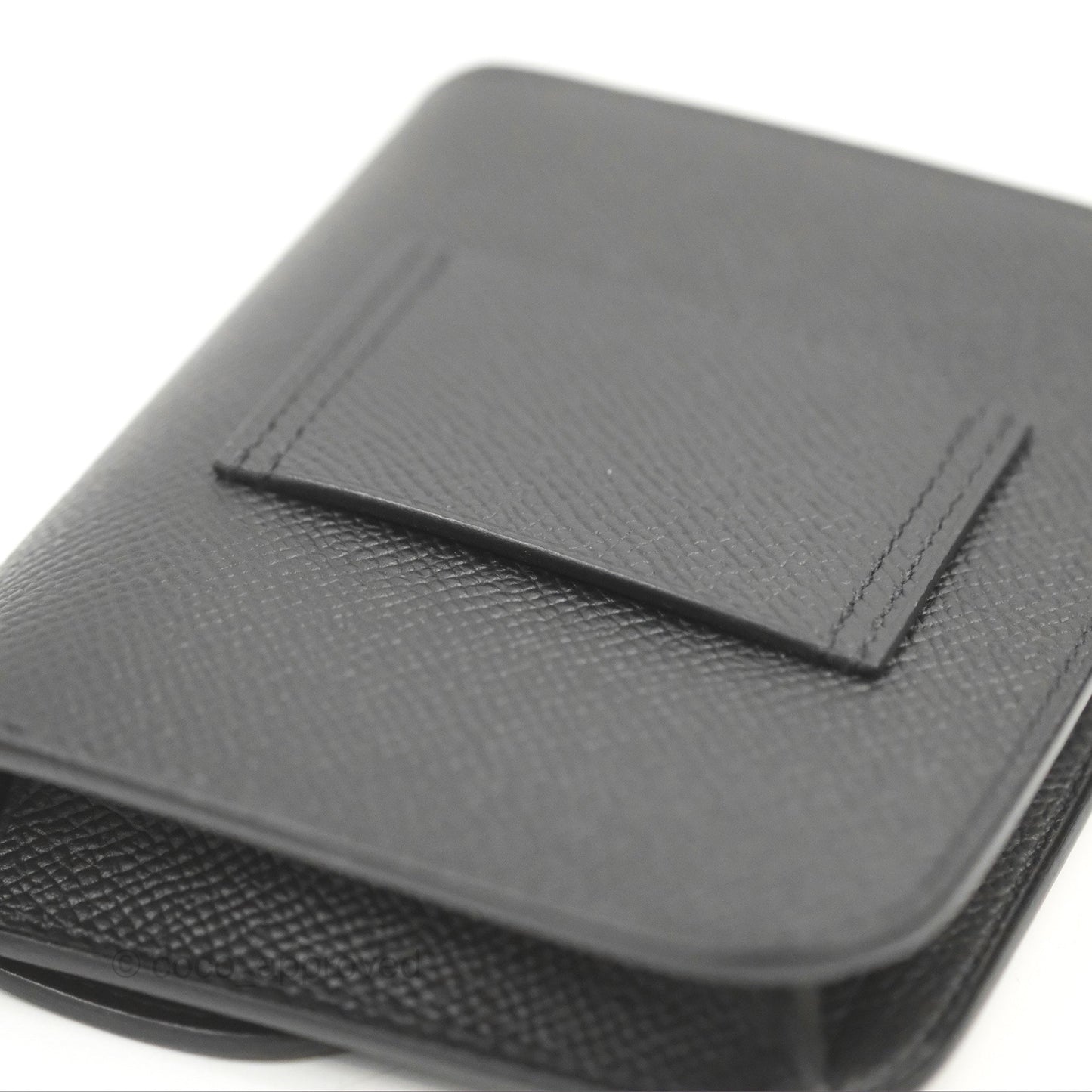 Hermès Constance Slim Wallet Black Epsom Rose Gold Hardware