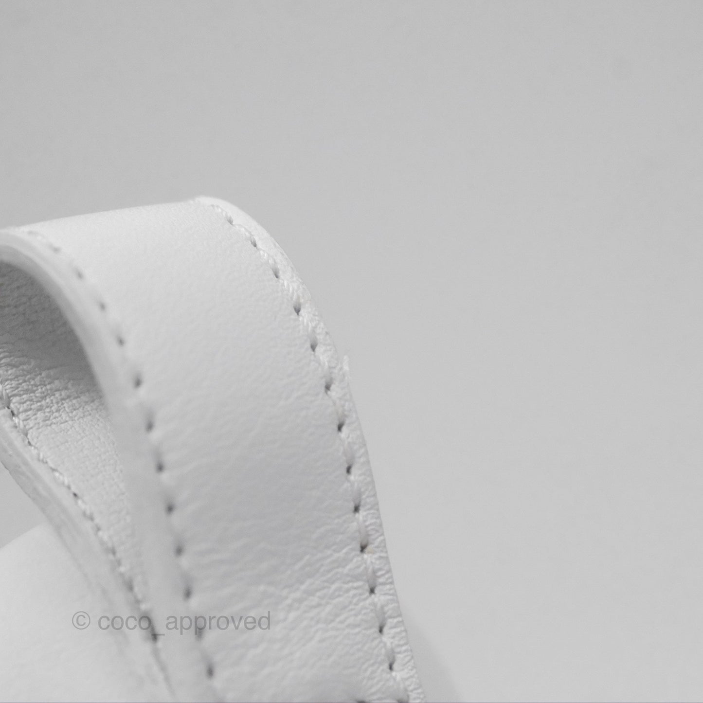 Hermès Happy Sneaker in White Calfskin Size 36.5