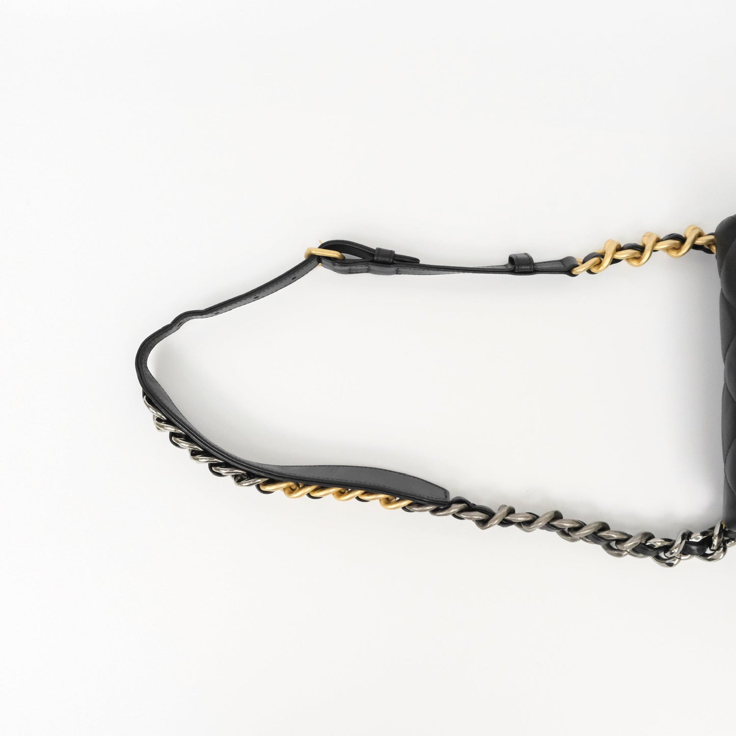 Chanel 19 Waist Bag Black Goatskin Mixed Hardware