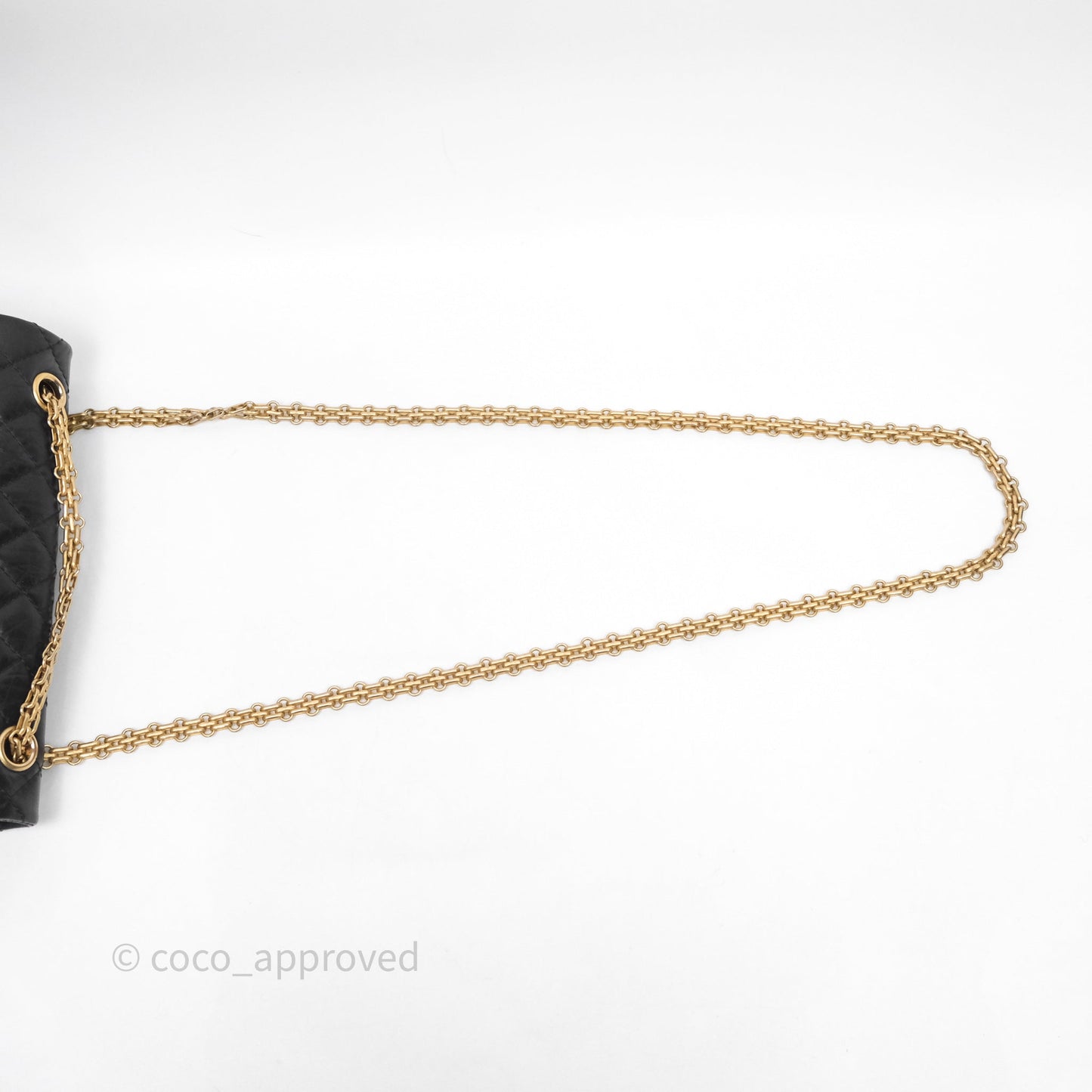 Chanel Reissue 225 Quilted Aged Calfskin Black Aged Gold Hardware