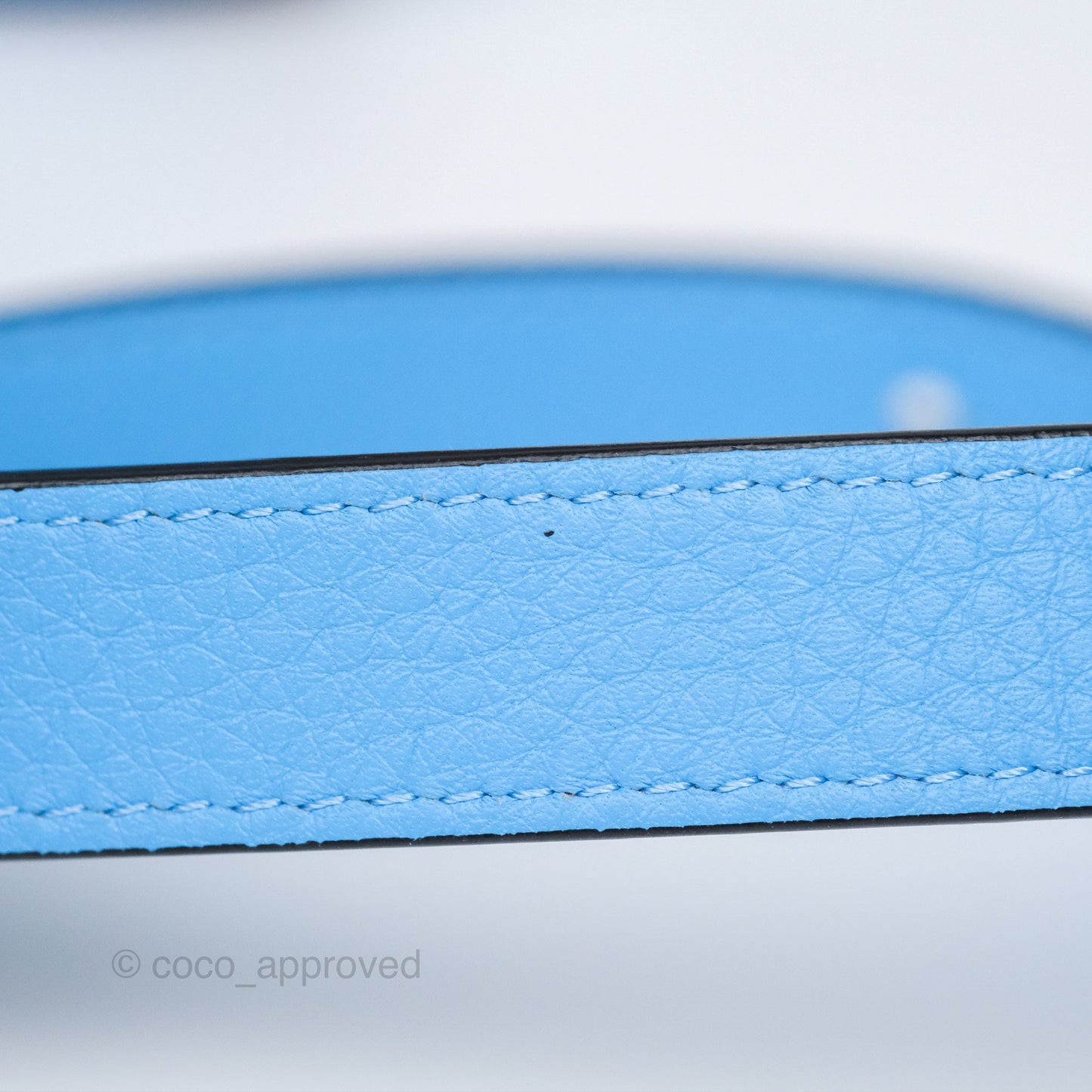 Loewe Small Rugby Puzzle Blue Tan Calfskin