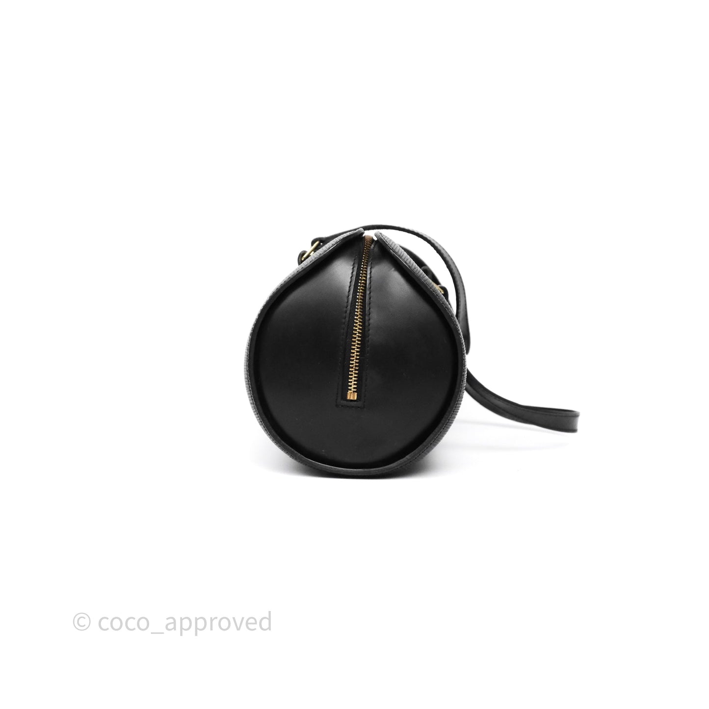 Louis Vuitton Epi Soufflot Bag Black Gold Hardware