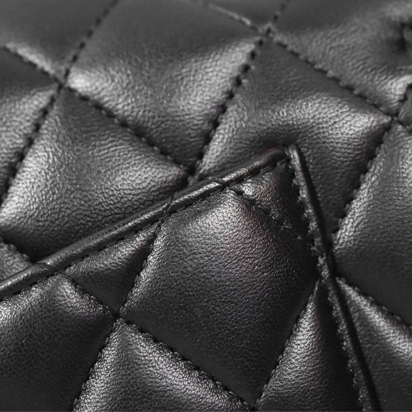 Chanel Small Classic Quilted Flap Black Lambskin Gold Hardware