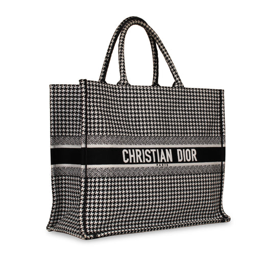 Luxury Dior Large Luxury Dior Book Tote -  Houndstooth