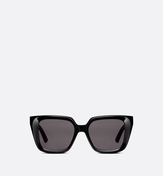 Luxury Diormidnight S1I Black Square Sunglasses