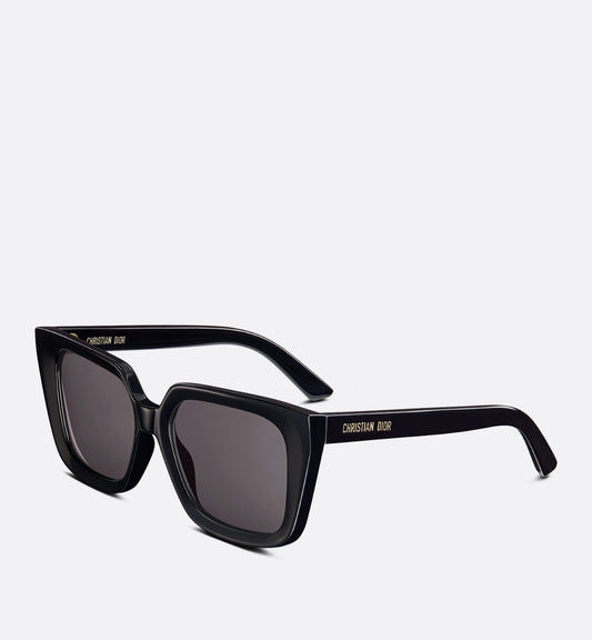 Luxury Diormidnight S1I Black Square Sunglasses
