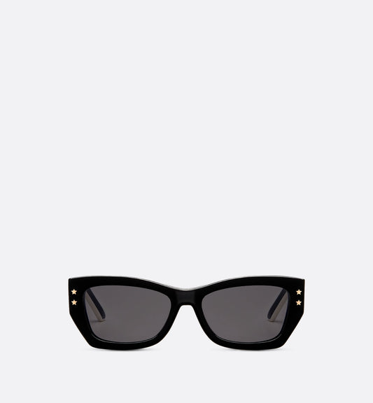 Luxury Diorpacific S2U Black Rectangular Sunglasses