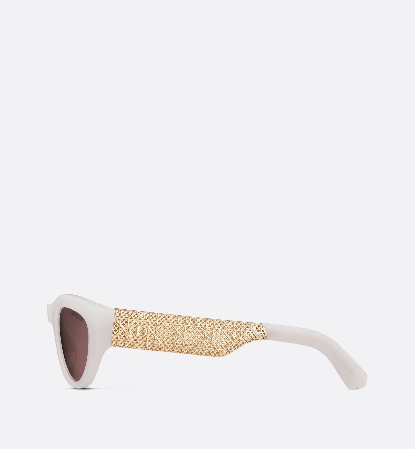 Luxury Dioresille B1I Milky Ivory Butterfly Sunglasses