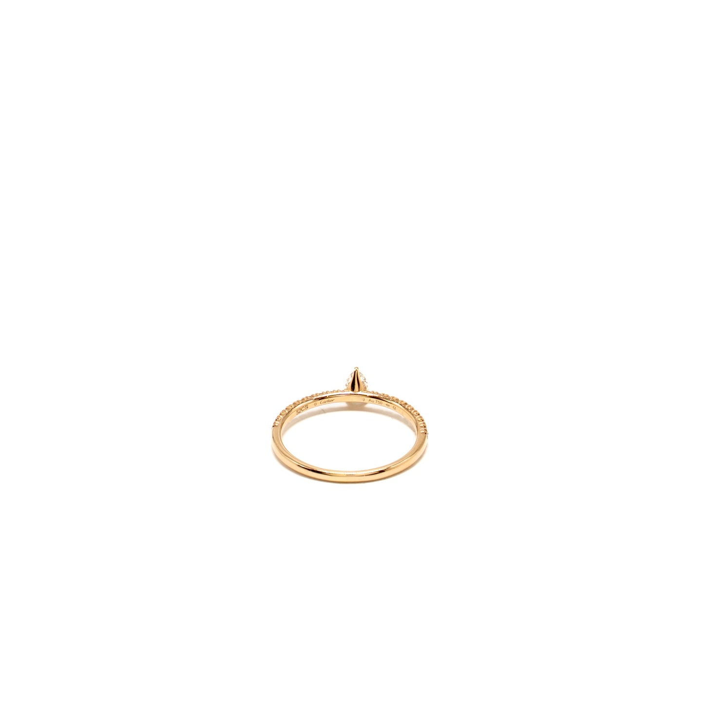 Cartier Size 52 Etincelle De Cartier Ring Rose Gold Diamonds