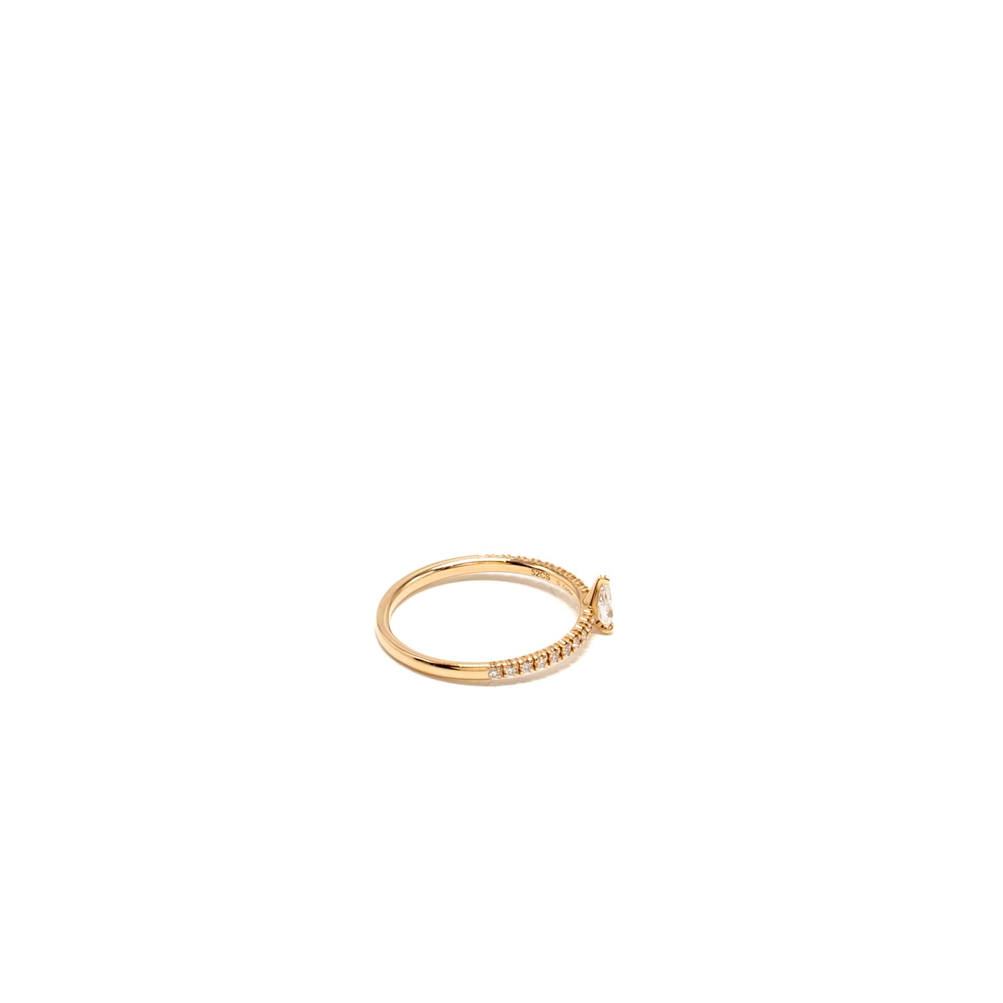 Cartier Size 52 Etincelle De Cartier Ring Rose Gold Diamonds