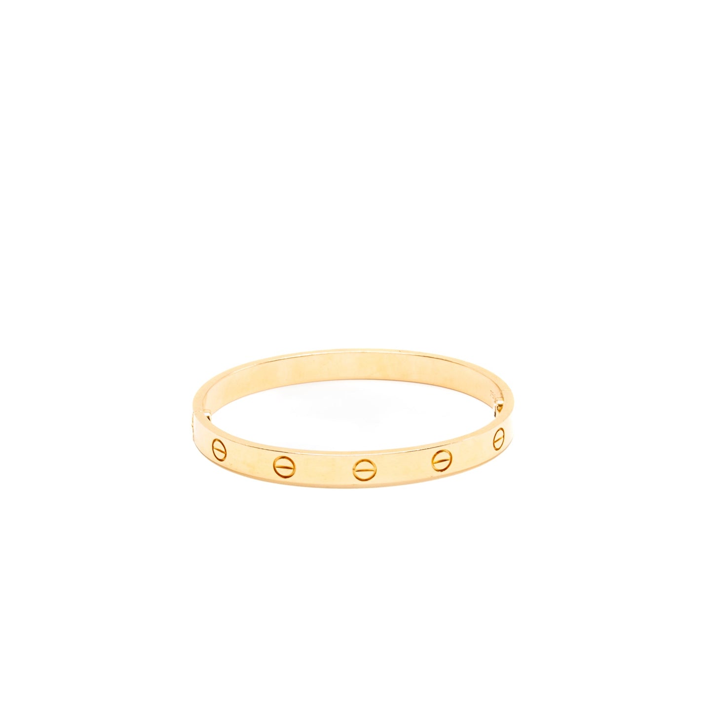 Cartier Size 17 Love Bracelet Rose Gold