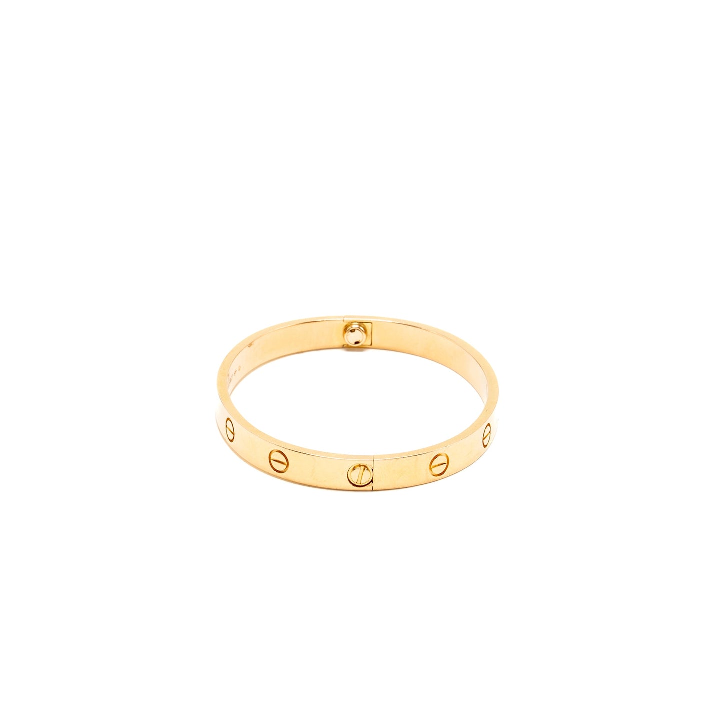 Cartier Size 17 Love Bracelet Rose Gold