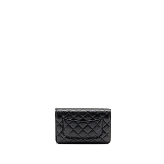Chanel Classic Wallet on Chain Caviar Black SHW
