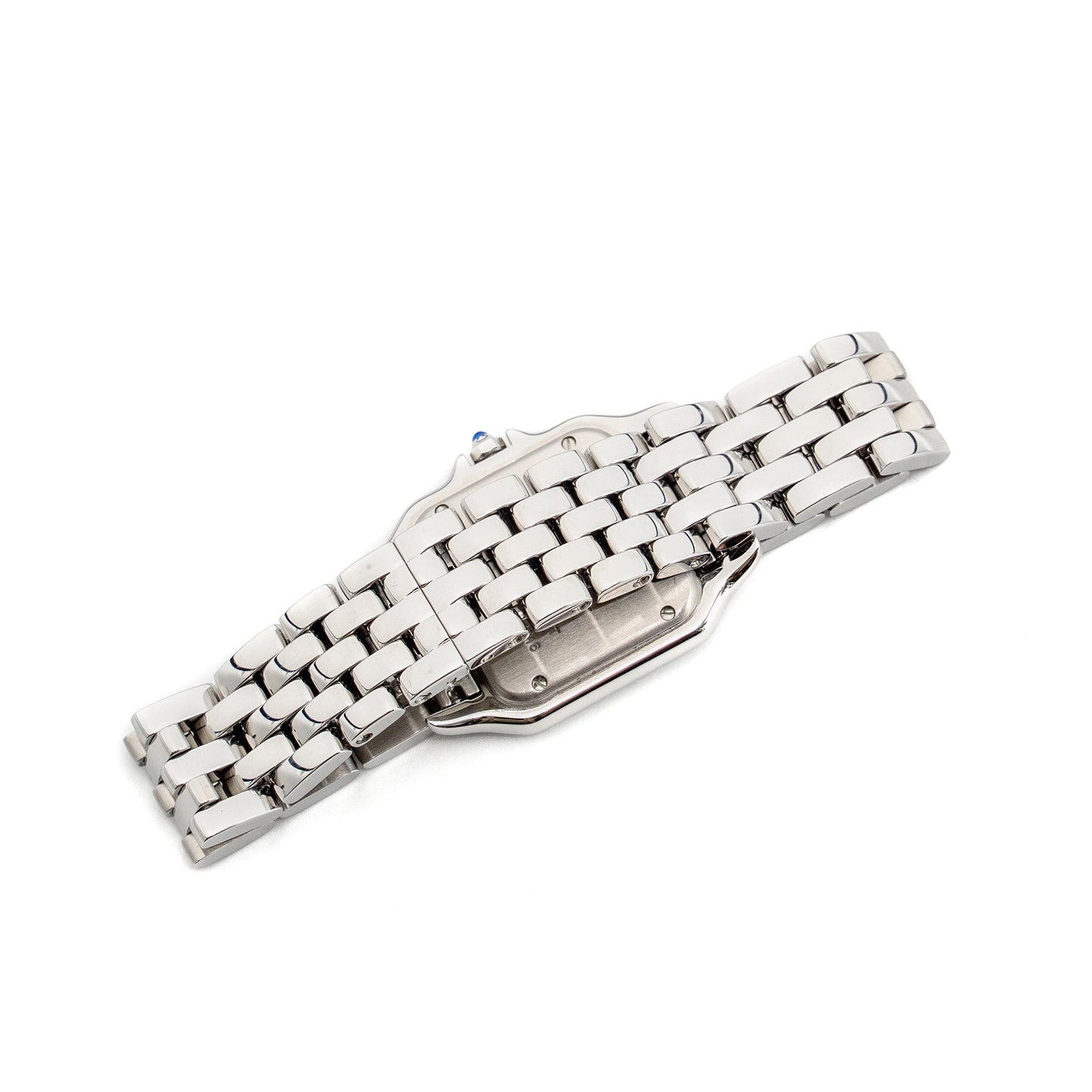 Cartier Panthere De Cartier Watch, Medium Model, Stainless Steel With Diamonds REF:W4PN0008