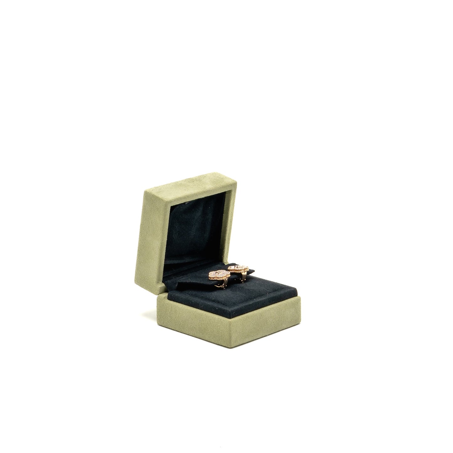 Van Cleef & Arpels Lucky Spring Plum Blossom Earrings Rose Gold, Mother-of-Pearl
