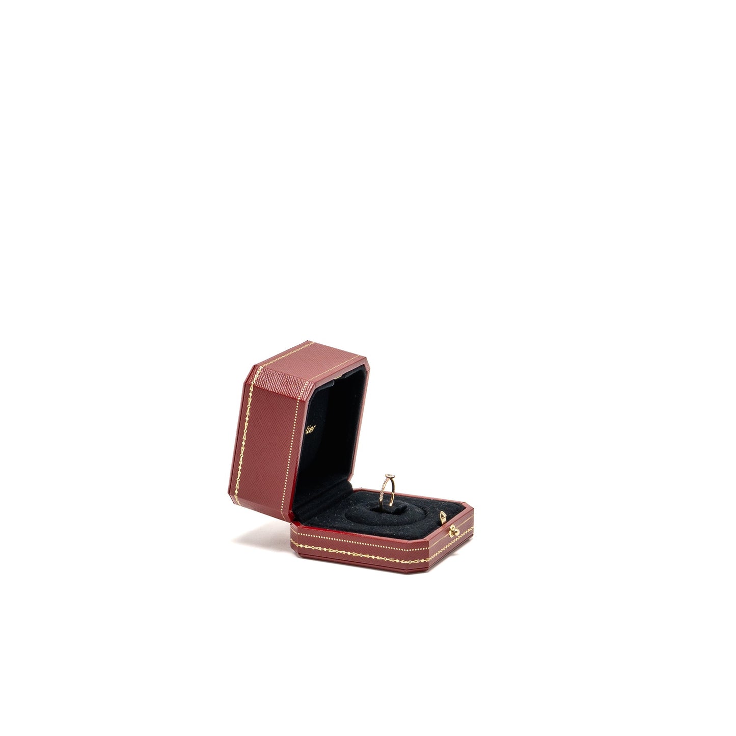 Cartier Size 52 Etincelle De Cartier Ring Rose Gold Diamonds