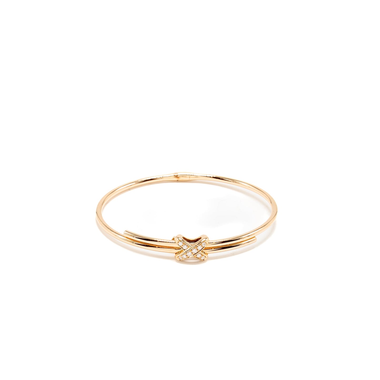 Chaumet Size 150 Jeux De Liens Bracelet Rose Gold/Diamonds