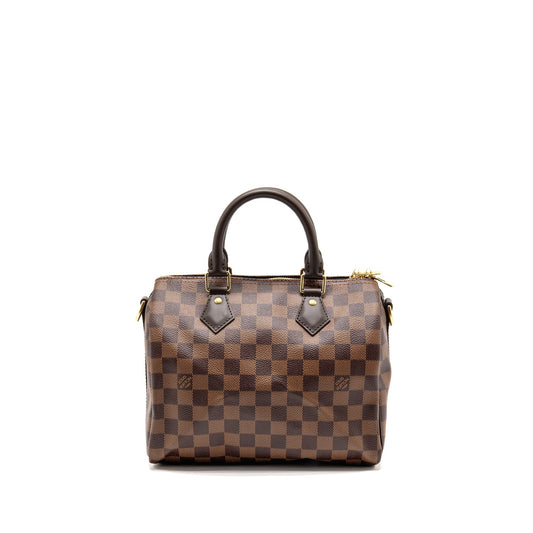 Louis Vuitton Speedy Bandouliere 25 Damier Ebene Canvas GHW