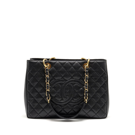Chanel Grand Shopping Tote Bag caviar Black GHW