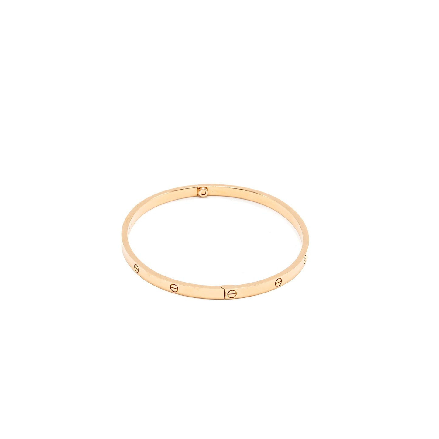 Catier Size 20 Love Bracelet, Small Model Rose Gold