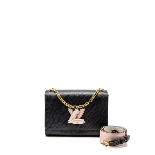 Louis Vuitton Twist MM EPI Black/Pink GHW