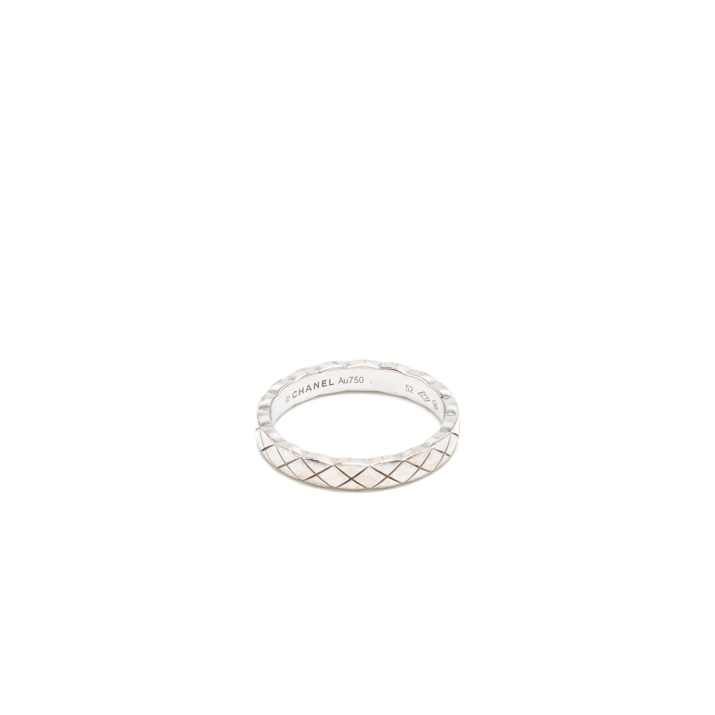 Chanel Size 52 coco crush ring mini version 18k white gold