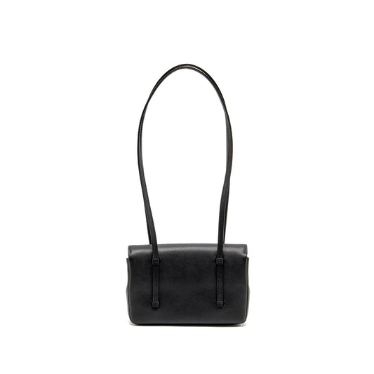 Chanel 26P Preppy Coco Clutch with Leather Strap Grained Shiny Calfskin Black GHW (Microchip)