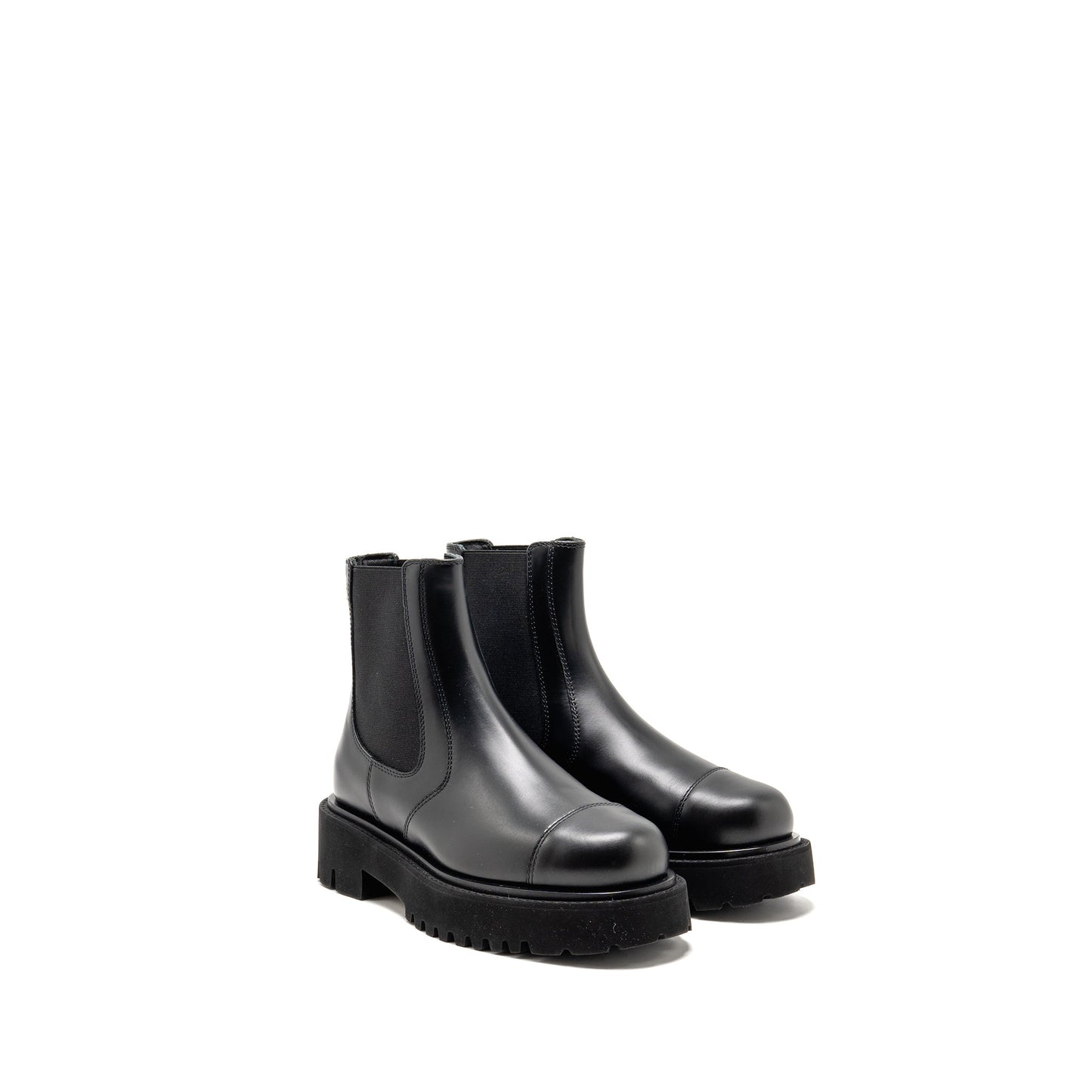 Chanel 24b size 36 cc logo short boots calfskin black