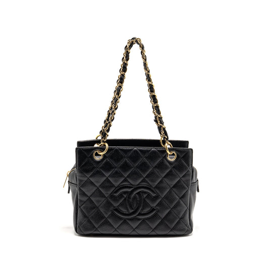 Chanel Petite Timeless Tote Caviar Black GHW