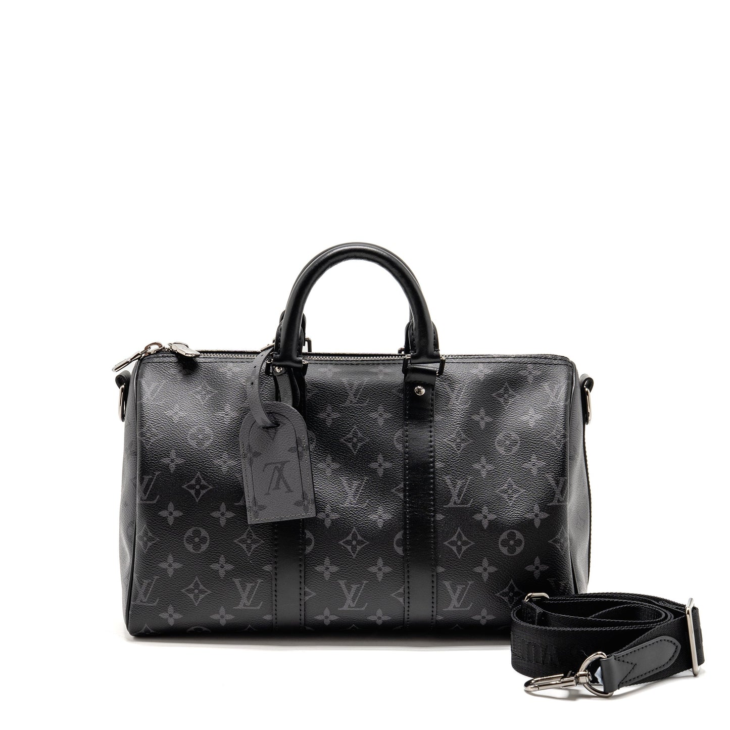 Louis Vuitton Keepall bandouliere 35 Monogram Eclipse coated canvas SHW