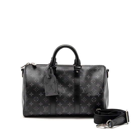 Louis Vuitton Keepall bandouliere 35 Monogram Eclipse coated canvas SHW