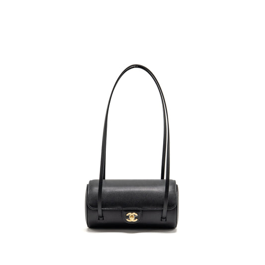 Chanel 26p Preppy Bowling Shoulder bag Caviar Black GHW (microchip)