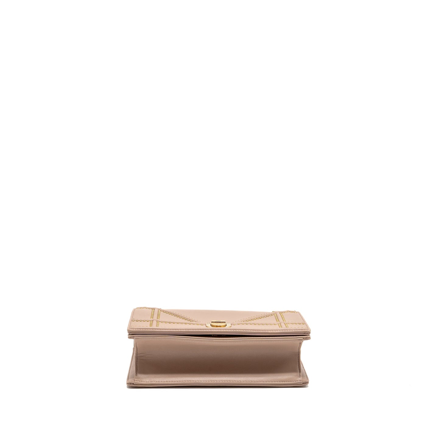 Dior Small Studded Diorama Dark Pink GHW