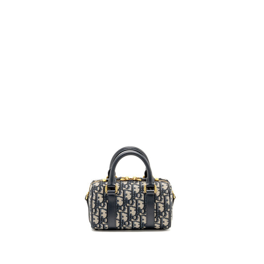 Dior Groove 17 Bag Nano Blue Oblique Canvas GHW