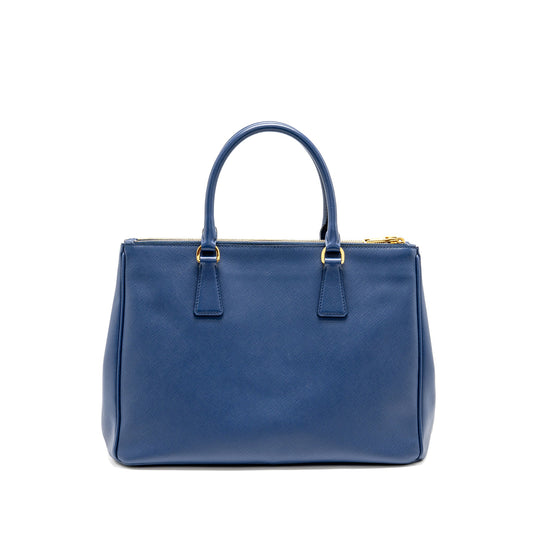 Prada Large Saffiano Tote Bag Galleria Saffiano Leather Bluette GHW