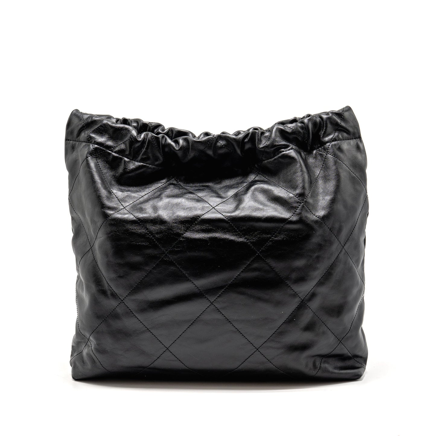 Chanel Medium 22 bag Calfskin black GHW (microchip)