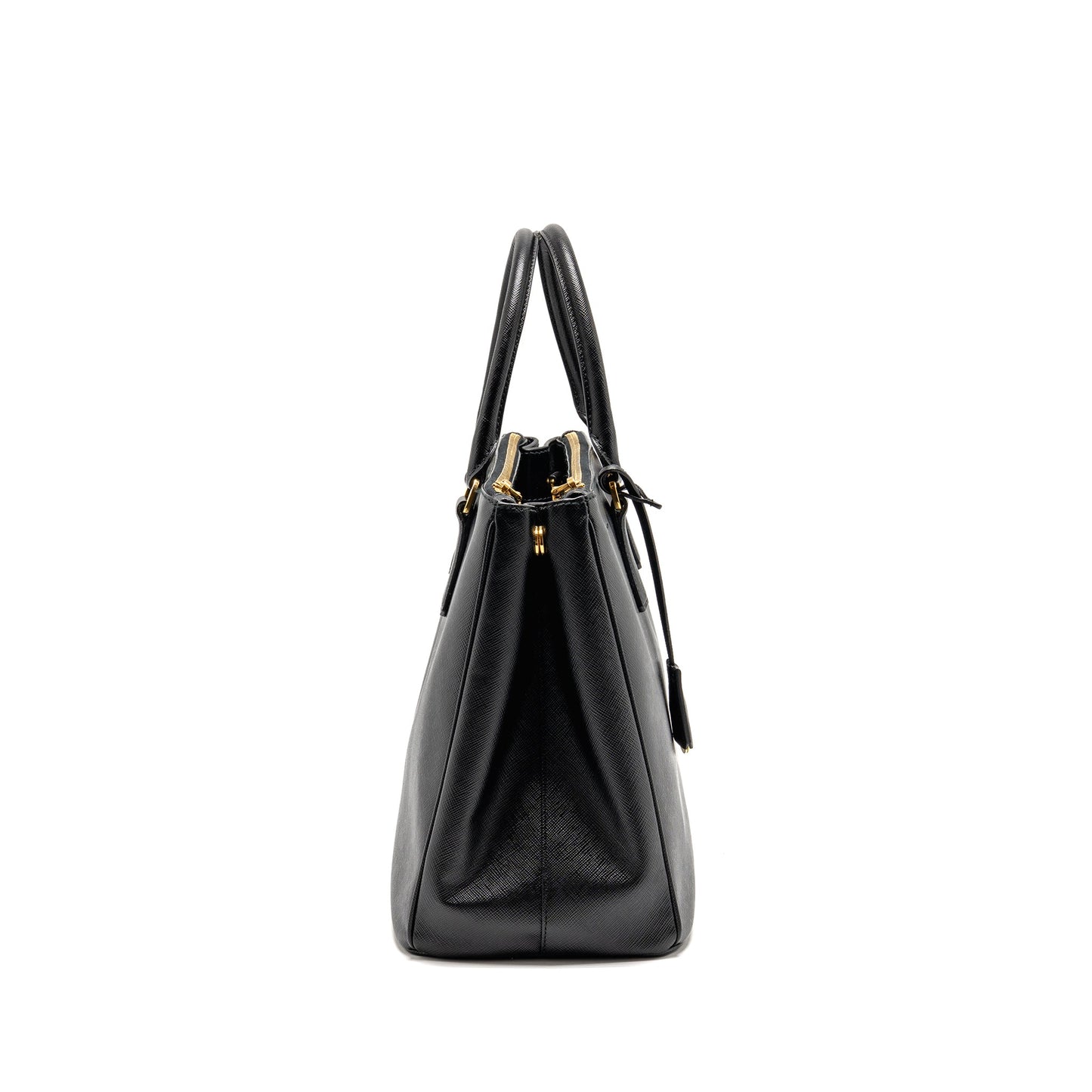 Prada Large Saffiano Tote Bag Leather Black GHW