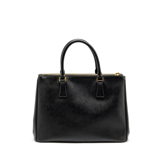 Prada Large Saffiano Tote Bag Leather Black GHW
