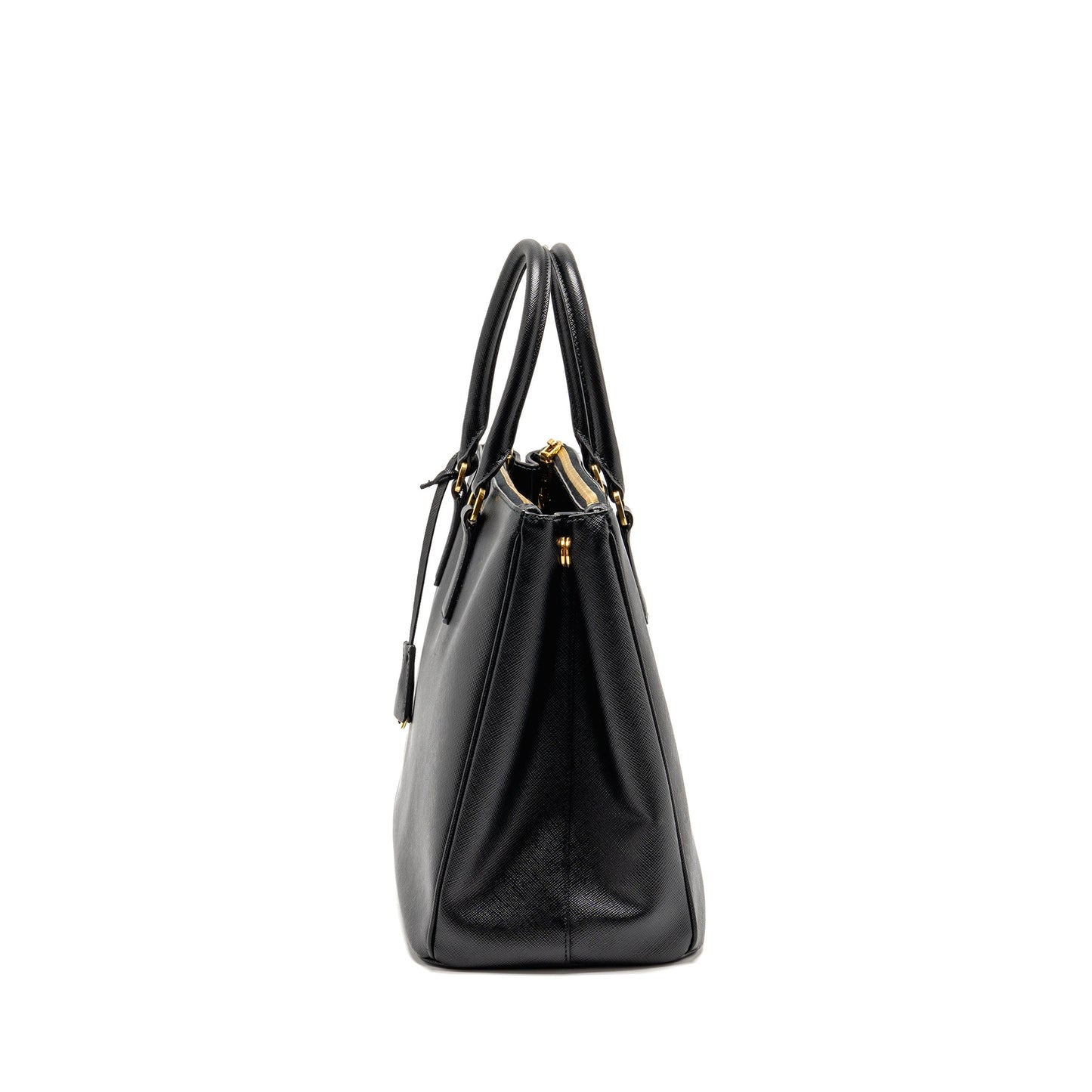 Prada Large Saffiano Tote Bag Leather Black GHW