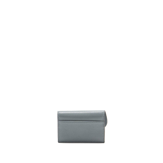Dior Saddle Bloom Card Holder Goatskin Cloud Blue GHW