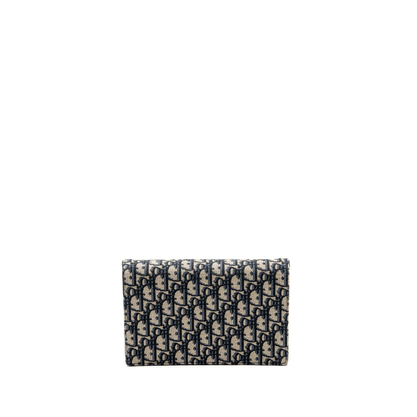 DIOR Saddle Pouch Dior Oblique Canvas Blue GHW