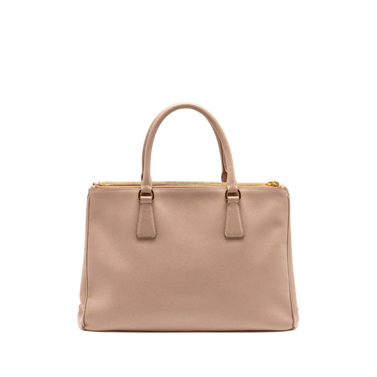 Prada Large Saffiano Tote Bag Galleria Saffiano Leather Cammeo GHW