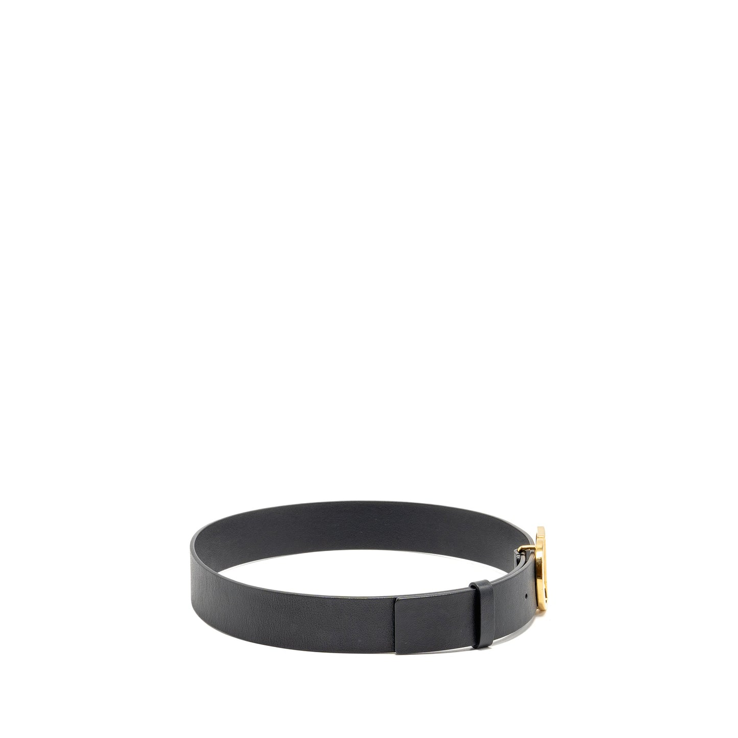 Dior size 75 30 Montaigne belt leather black GHW