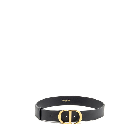Dior size 75 30 Montaigne belt leather black GHW