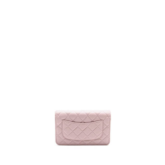 Chanel Classic Wallet on Chain Caviar Pink LGHW