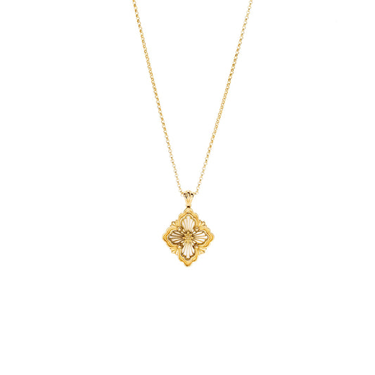 Buccellati Opera Tulle Pendant Yellow Gold, Mother of Pearl
