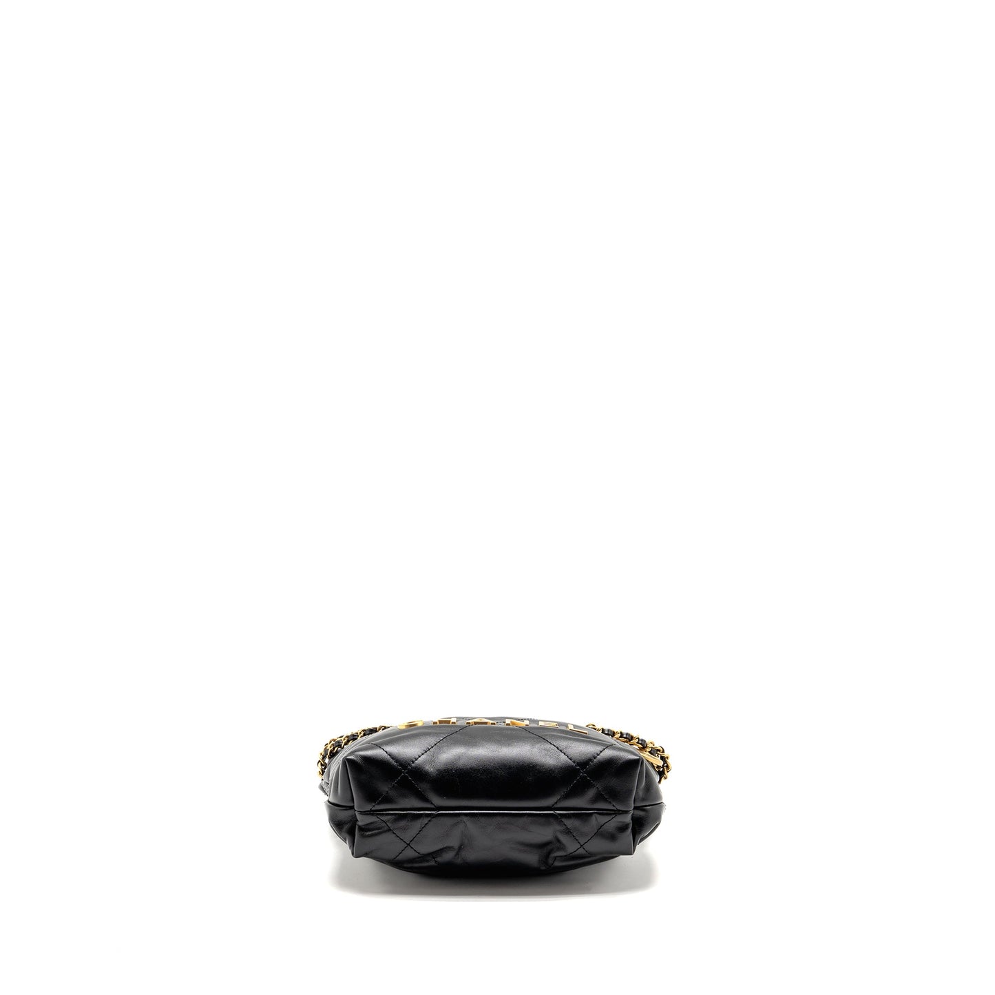 Chanel Mini 22 Bag Calfskin Black GHW (microchip)