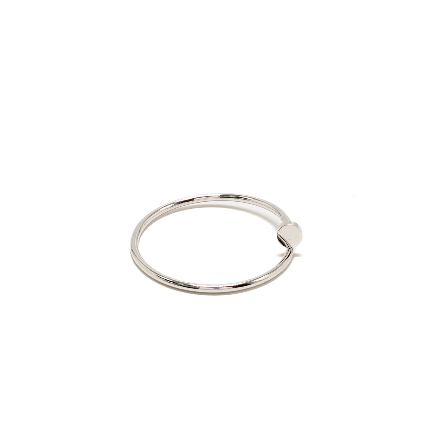 Cartier size 15 Juste Un Clou Bracelet, Small Model White Gold
